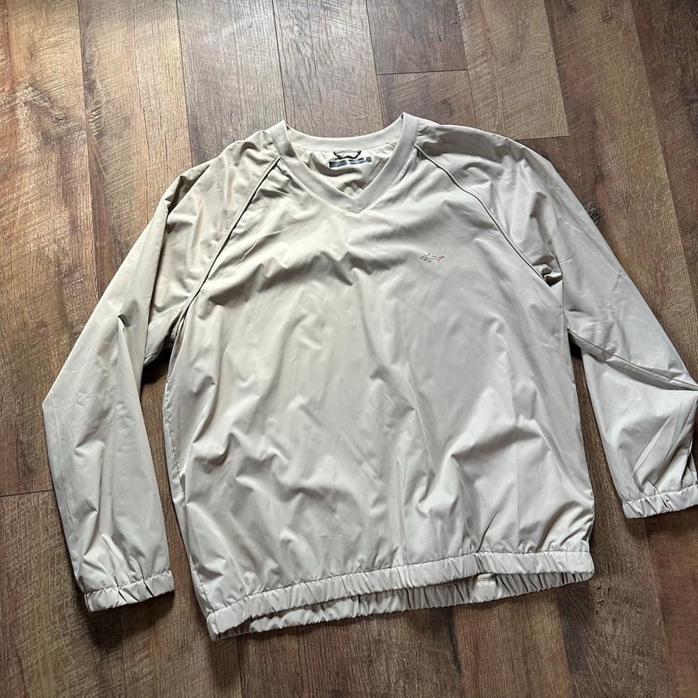 Men's Greg Norman Windbreaker XL Beige